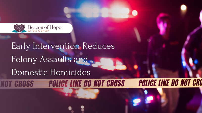 Early Intervention Reduces Felony Assaults and Domestic Homicides