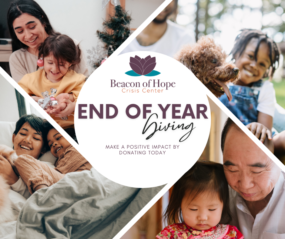 End of Year Giving - Make a positive impact by donating today (images of families)