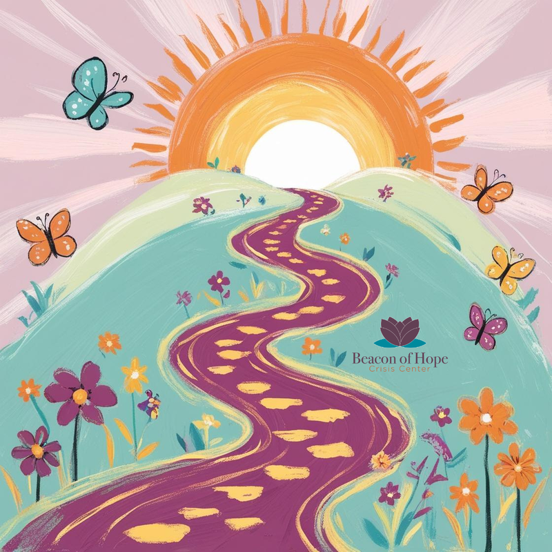 Inspirational path to the sun.