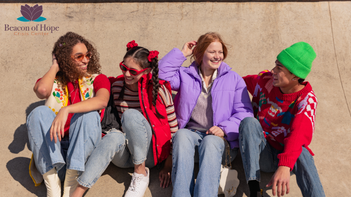 group of teens