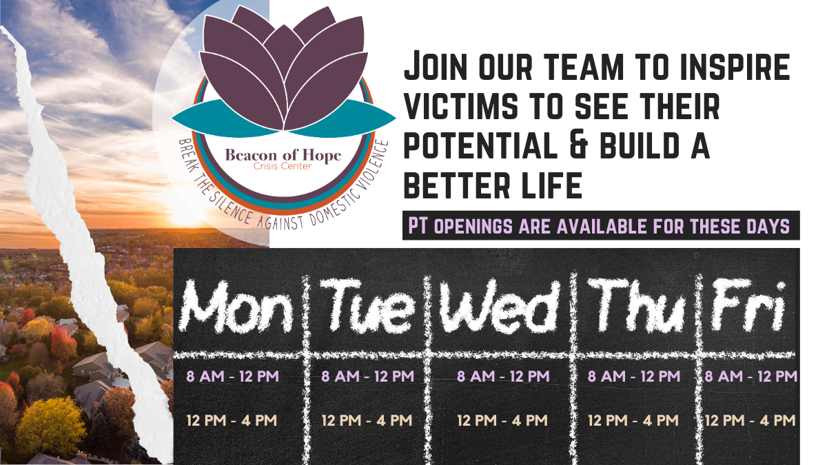 Join our team to inspire victims to see their potential & build a better life