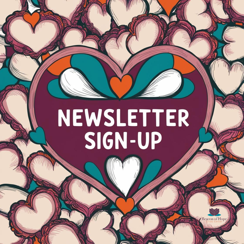Newsletter Sign-Up Hearts Image